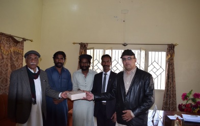 Maurice Shahbaz with Javaid Gill and the Deputy Superntendant , District Jail, Kohat Khyber Pakhtunkhwa: Christmas / New Year 2018-19 program for prisoners